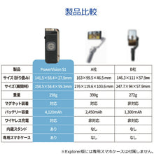 画像をギャラリービューアに読み込む, PowerVision&lt;BR&gt;PVS10CJPGreen [S1コンボSET スマホ用折りたたみ式3軸携帯ジンバル（Green） ※コンボセットをお求めの際は、別途マグネット式スマホホルダー（PVSMPH10)かマグネット式スマホスタンド（PVSMPS10）、またはスマホケース（iPhone12ProMax用 PVSMPC10 iPhone 12ProMaxの場合）のいずれかが必要です。]
